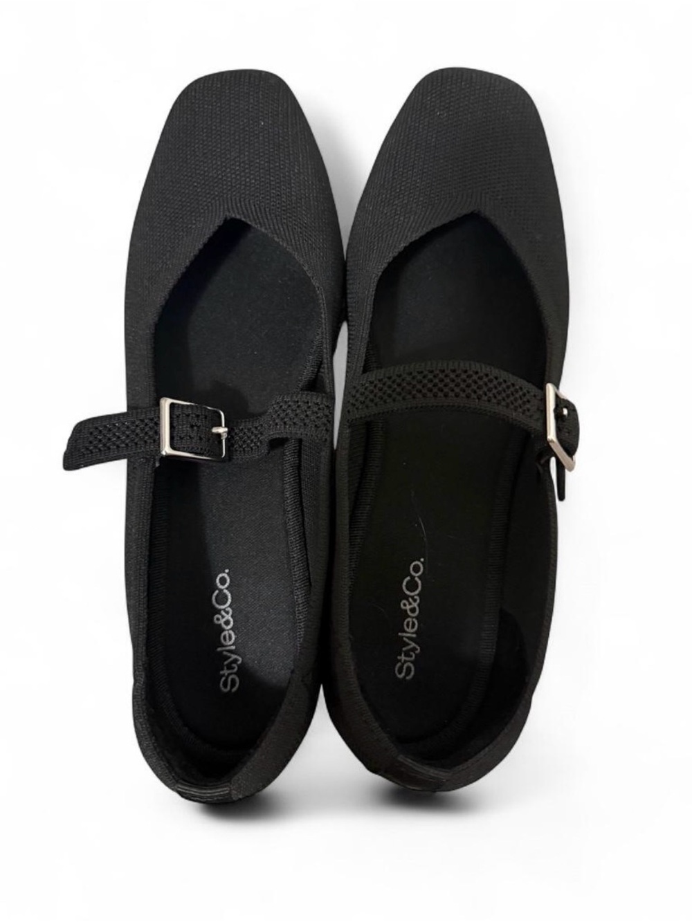 Style & Co. Black Mary Jane Flat with Buckle Strap